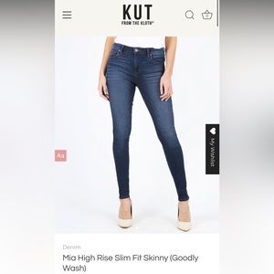 Kut From The Kloth - Size 6 Mid Rise Skinny Jeans